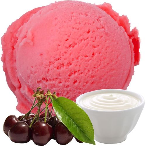 Gino Gelati Veganes Eispulver Joghurt Sauerkirsche - Zuckerfrei & Laktosefrei (100 Kg)