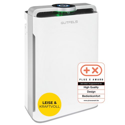 GUTFELS Luftreiniger und Luftbefeuchter für Wohnung, 2-in-1 Kombigerät, 7-Fach-Filtertechnologie, für 60-70 m² Raumgröße, LR 67015 we