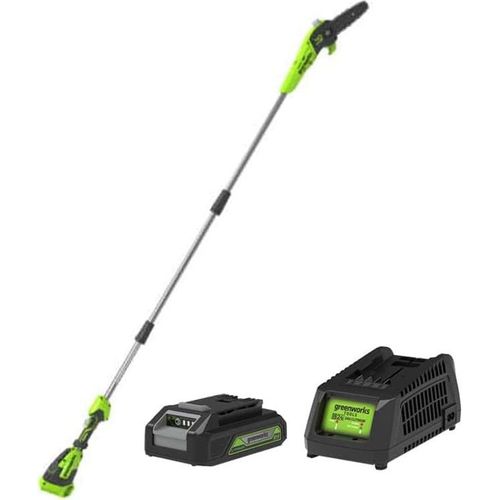 Greenworks G40PSFK2 40 V Akku-Hochentaster 20 cm - mit Akku und Ladegerät