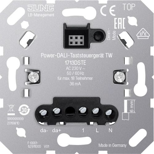 JUNG Dali-Potentiometer UP DALI Taste 230V 36mA