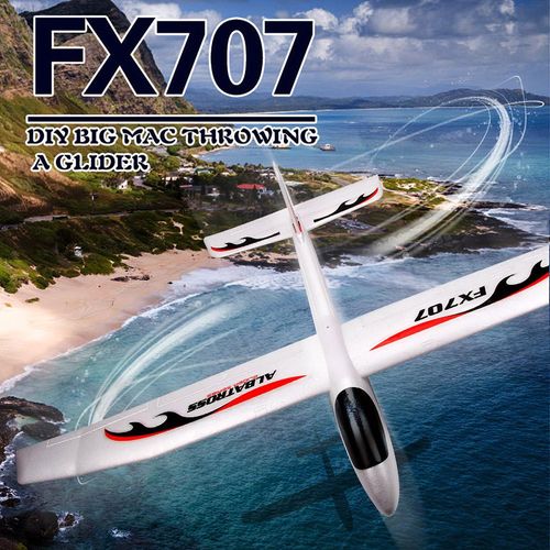 FX707S Flugzeug Hand Start Segelflugzeug Werfen Flugzeug Weichschaum Flugzeug Flugzeug Modell DIY Spielzeug fuer Kinder