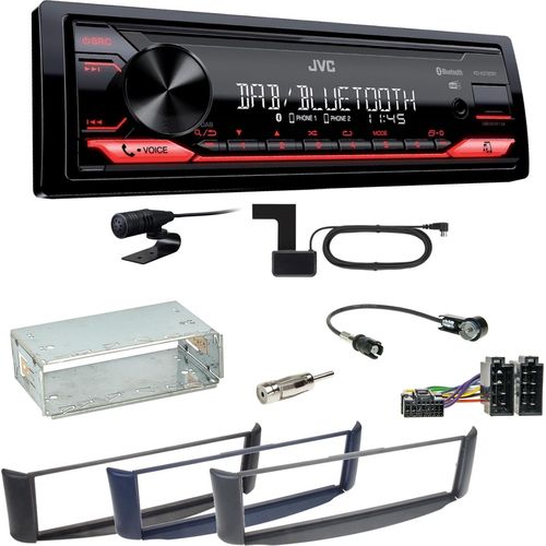 JVC KD-X272DBT Digitalradio Bluetooth USB MP3 FLAC Einbauset Smart ForTwo 450