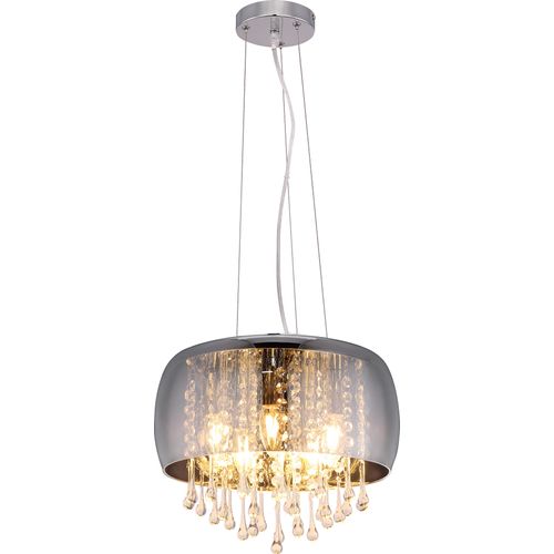Globo Lighting Hängeleuchte Metall verchromt, 5x E14