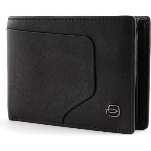 PIQUADRO Akron Geldbörse mit RFID-Blocker Schwarz