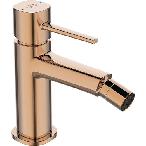 Design Waschtischtischarmatur stehend mit Stöpsel Rosé Gold