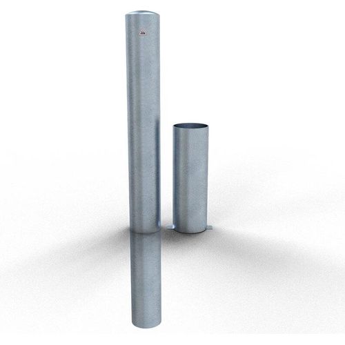 Schake Stahlrohrpoller herausnehmbar ohne Verschluss aus Stahlrohr verzinkt Ø152x3,2mm 1500mm Gesamtlänge