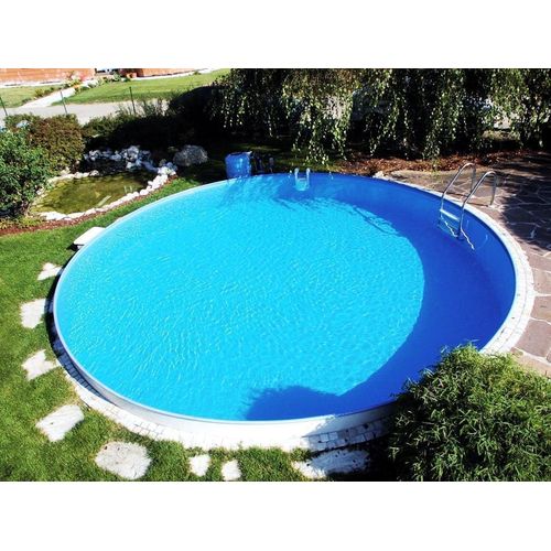 Stahlwandpool Rund Ibiza Ø 500 x 150 cm Sand