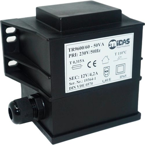 Transformator für Pool-Beleuchtung - 600 VA - 2 x 300 W