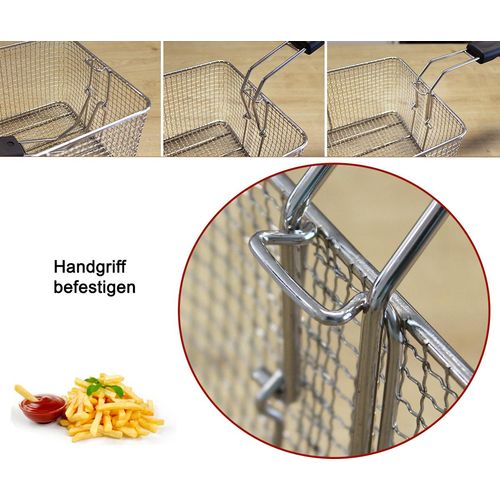 Beeketal Gastronomie Friteuse Fritteuse 400 V , Modell:BWF-161 400V