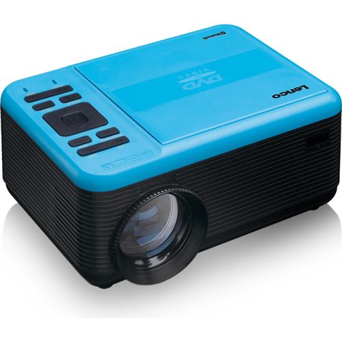 Lenco LPJ-500BU - LCD-Projektor mit DVD-Spieler - Bluetooth® - Bis zu 250 cm Projektionsgröße - USB-Eingang - SD-Kartenleser - Blau/Schwarz