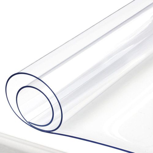Tischdecke Tischfolie Schutzfolie Tischschutz Folie 1,5 mm 1A Qualität Lebensmittelecht ( Transparent, 90 x 180 cm )