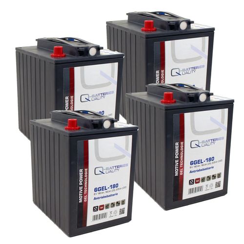 Ersatzakku für Kärcher Reinigungsmaschinen Gel Batterie 24V 180Ah (4 Stück)