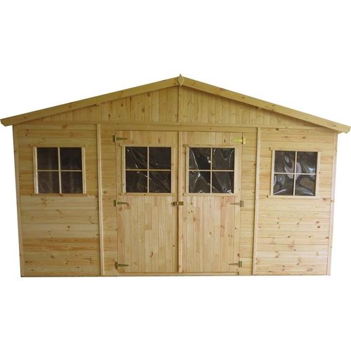 Gerätehaus Innsbruck - 4,14 x 4,20 Meter aus vorgefertigten Elementen