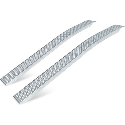 Alu-Auffahrrampe (Paar), gebogen, LxB 2000 x 200 mm, Tragkraft 400 kg/Paar