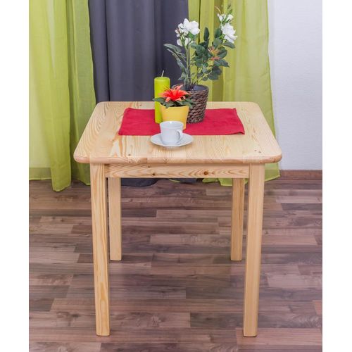 Esstisch massiv 002 (eckig) - Abmessung 75 x 70 x 70 cm (H x B x T)