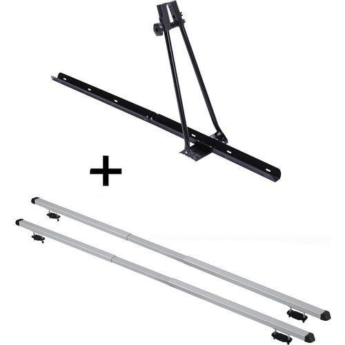 Fahrradträger ORION + Dachträger RAPID kompatibel mit Chrysler Gran Voyager (5Türer) ab 08