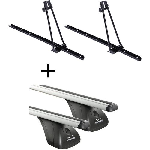 2x Fahrradträger ORION + Dachträger VDP kompatibel mit für Opel Vectra C 4 Türer 2002-2008