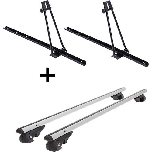 2x Fahrradträger ORION + Relingträger VDP004 XL kompatibel mit für Mercedes Vaneo W414 2002-2005