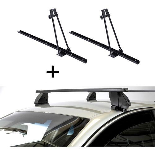 2x Fahrradträger ORION + Dachträger K1 MEDIUM kompatibel mit Dodge Ram 1500 (4Türer) ab 09