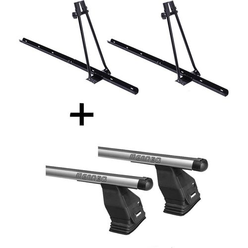 2x Fahrradträger ORION + Dachträger Menabo Tema kompatibel mit für Mercedes B-Klasse W245 2005-2011