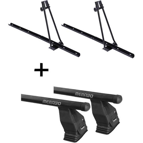 2x Fahrradträger ORION + Dachträger Menabo Tema Stahl kompatibel mit für Mercedes B-Klasse W245 2005-2011