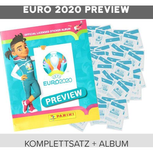 Panini - EURO 2020 Preview - Sammelsticker - Komplettsatz + Album