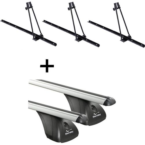 3x Fahrradträger ORION + Dachträger VDP kompatibel mit für Opel Vectra C 4 Türer 2002-2008