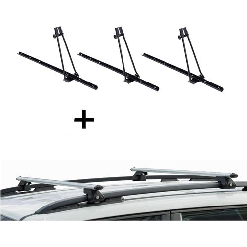 3xFahrradträger ORION + Relingträger CRV135 kompatibel mit Chrysler 300 C Kombi ab 4
