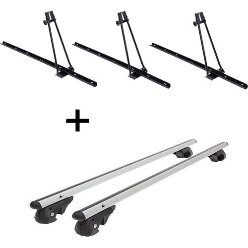 3x Fahrradträger ORION + Relingträger VDP004 XL kompatibel mit für Mercedes Vaneo W414 2002-2005
