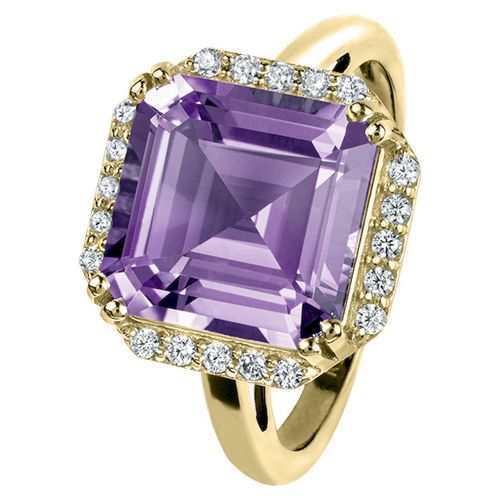 Jacques Lemans - Silberring vergoldet mit Amethyst - SE-R104H56 - RW: 56