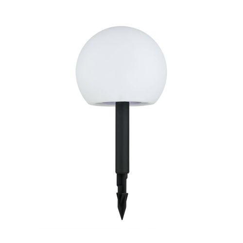 Lindby LED-Solarlampen Lago, RGBW, 3er-Set, Kugeln, Erdspieß