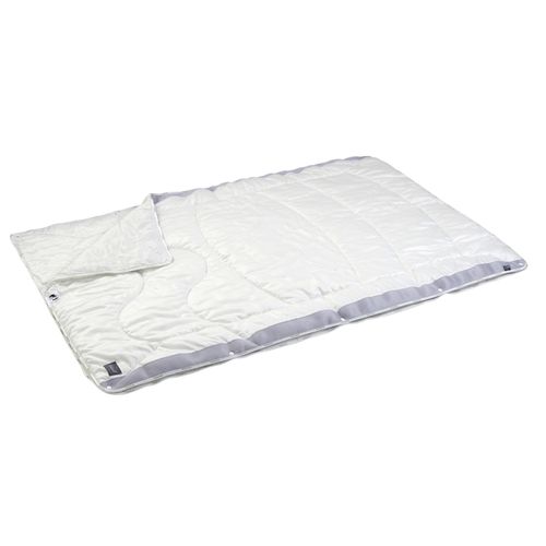 Bettdecke Rose Satin Premium weiß