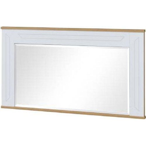 Spiegel Bambey 18, Farbe: Eiche / Weiß - 63 x 125 x 4 cm (H x B x T)