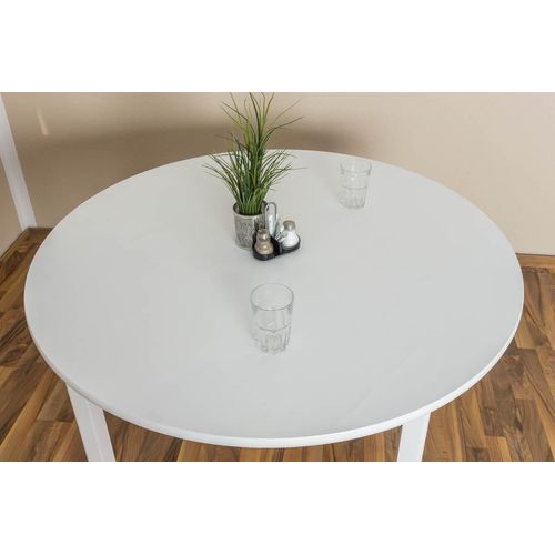Runder Esstisch weiß