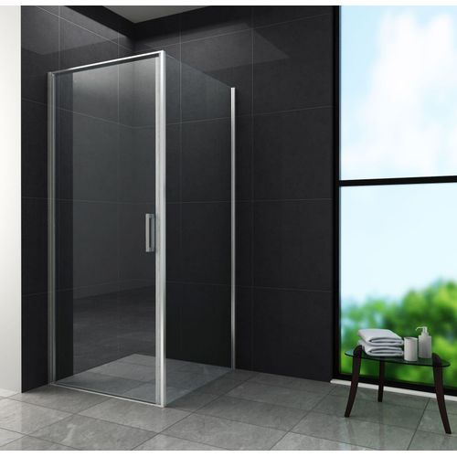 Duschkabine CASSETTA (chrom) 90 x 90 x 195 cm ohne Duschtasse
