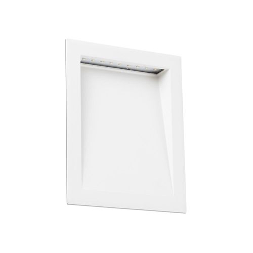 Einbauleuchte SOUN 193 LED 8W 3000K IP65 Aluminium mattweiß L:19.3cm H:23.8cm