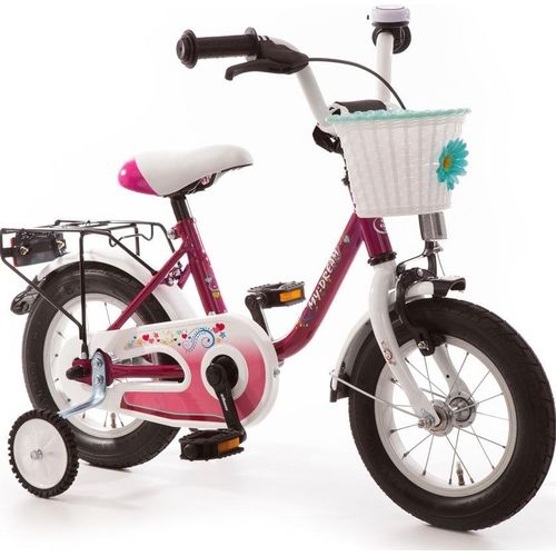 Kinderfahrrad 12 Zoll Fahrrad ab 3 Kinder Mädchen Kinderrad Mädchenfahrrad Lila