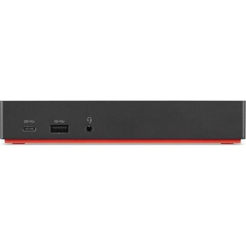 Lenovo 40AS0090US - Verkabelt - USB 3.2 Gen 1 (3.1 Gen 1) Type-C - 3,5 mm - 10,100,1000 Mbit/s - Sch