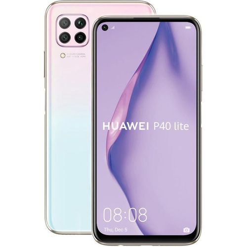 Huawei Smartphone P40 Lite 16,3cm (6,4 Zoll), 6GB RAM, 128GB Speicher, 48MP Kamera, Farbe: Pink