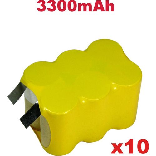 10x Trade-Shop Premium Ni-Mh Akku, 7,2V / 3300mAh / 24Wh für Elektronisches Wein Bindegerät Pellenc AP25, P80 ersetzt AP25