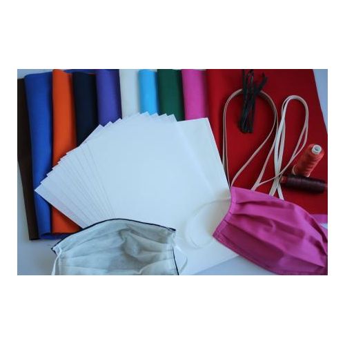 Set Self-Made-Set (DIYS) wertige Stoff-Ausführung - Alltagsmasken Behelfsmasken zum selber nähen - Entdecke dein Nähtalent Größe - 100er Set