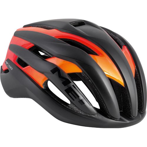 MET Fahrradhelm Trenta , Schwarz Orange, S