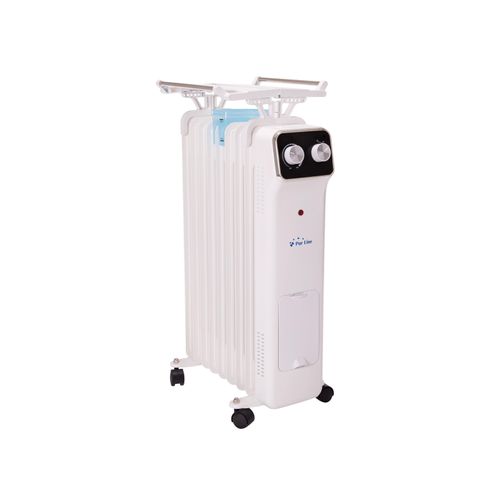 Pur Line HOTI OR2000 Öl-Radiator, Standgerät, 2000 Watt, 3 Heizstufen, Thermostat, klassisches Schutzgehäuse