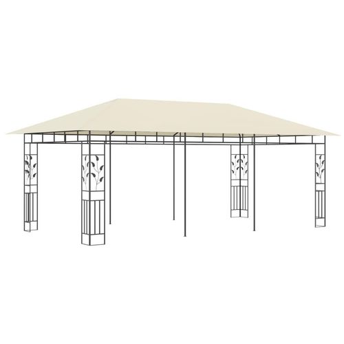 vidaXL Pavillon mit Moskitonetz 6x3x2,73 m Creme