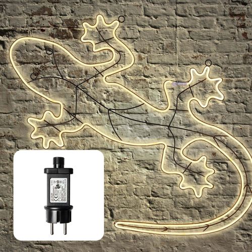 LED - Neonlichtschlauch-Figur, Gecko, 780 LED ww,
