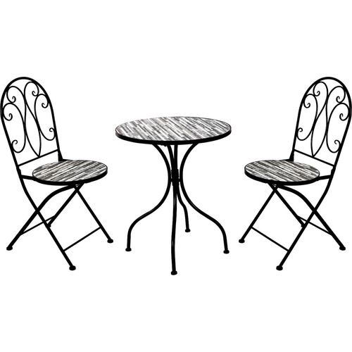 Mosaik Bistroset Sitzgruppe Sitzgarnitur Set 3-teilig