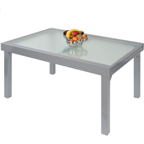 Gartentisch Balkontisch Esstisch Ausziehbar 135 - 270 cm Silber Diplomat ib style®