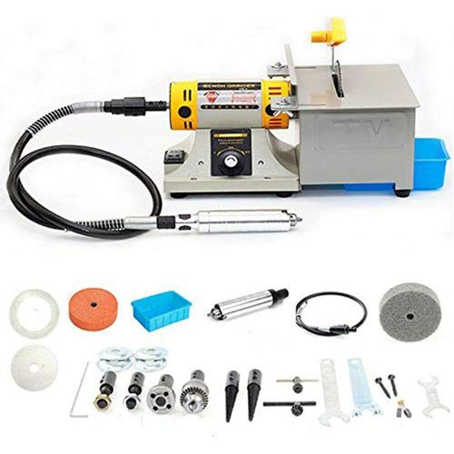 TM-2 10000r / min Schmuck Steinpolierer Schleifbank Drehmaschine Poliermaschine Mini Multifunktionspuffermühle Polieren mit Polierkissen