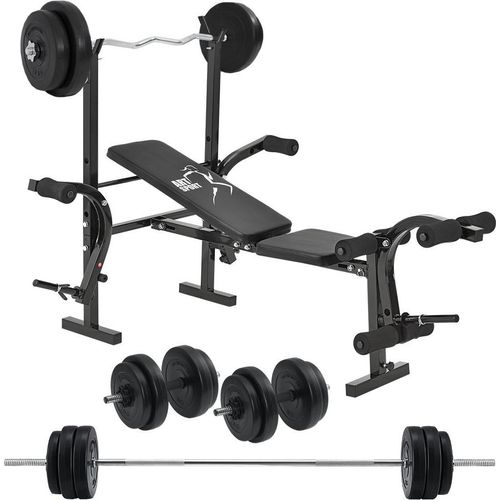 ArtSport Multifunktion Hantelbank Set ProfiGym 1000 & 3in1 Hantelset mit 60 kg