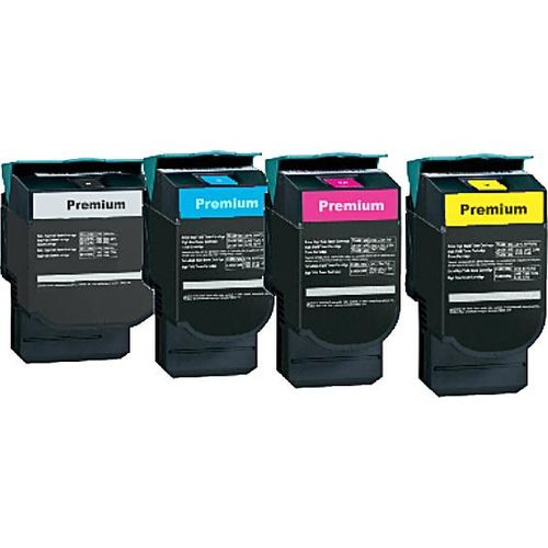 4x High Quality Tonerkartuschen für Lexmark C 544 DN BK CY MA YE - 4x Super XXL Tonerkartuschen - Toner Unit